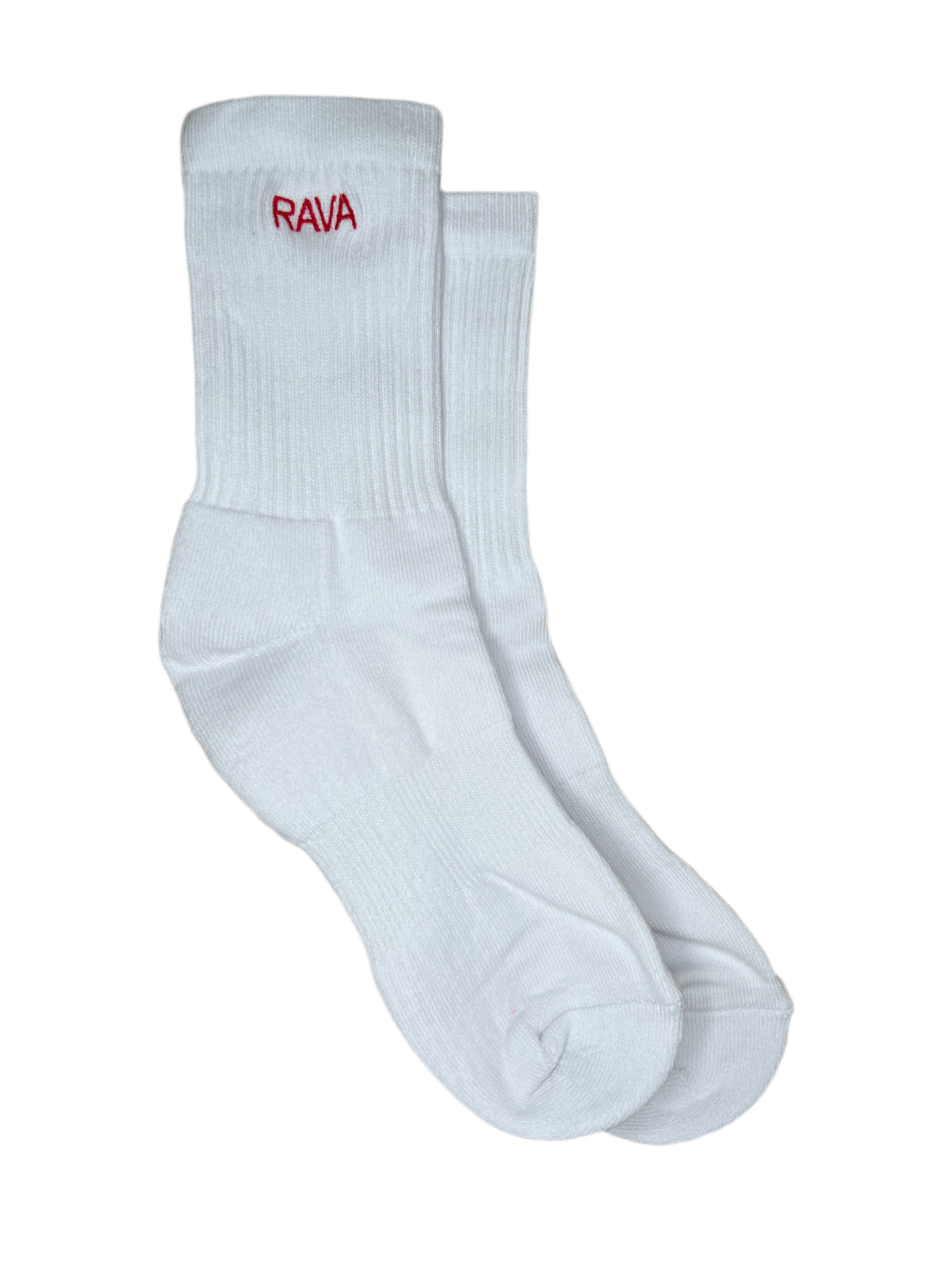 Men’s Mid Everyday Crew Sock (Embroidered in Red)