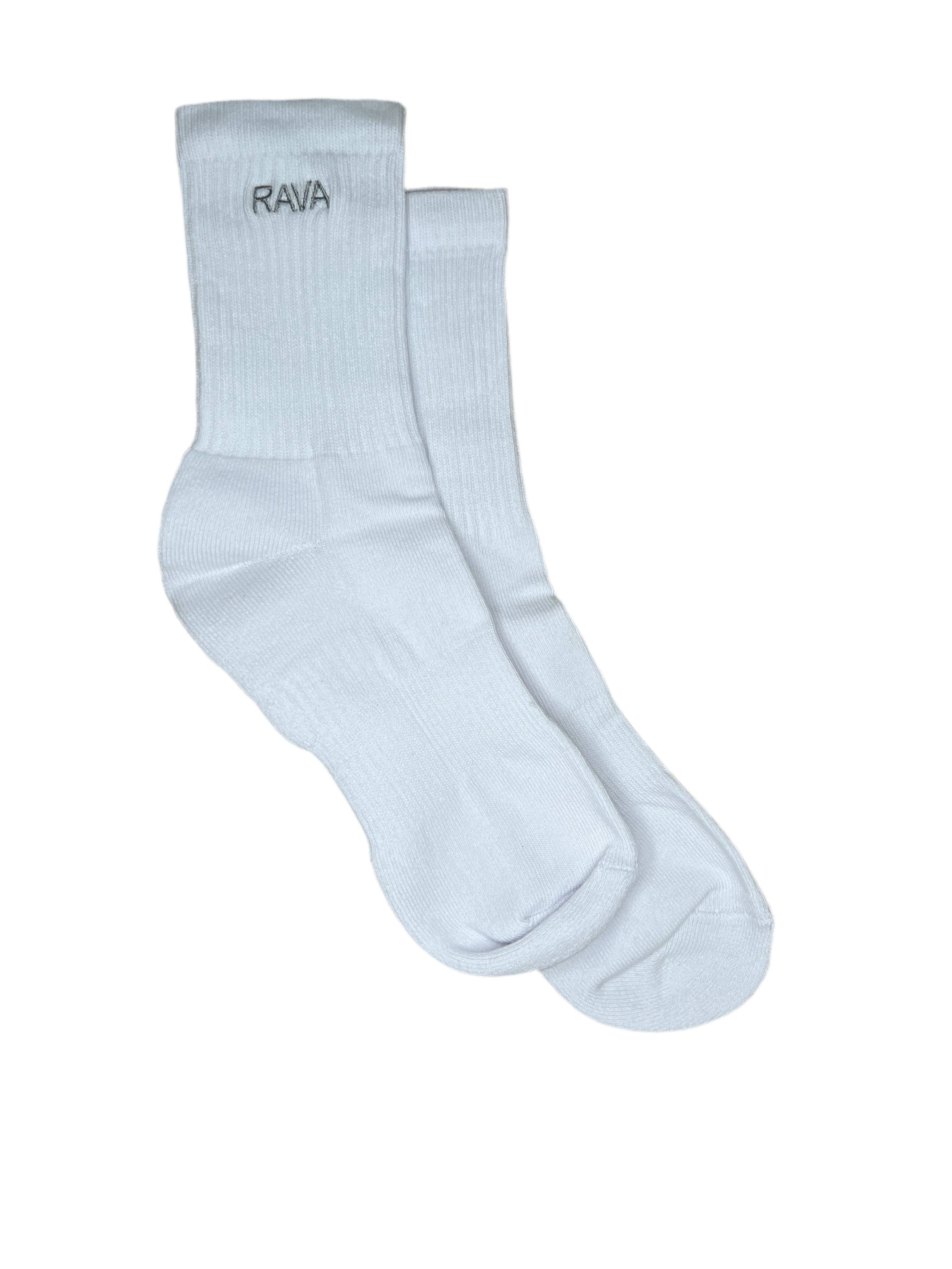 Men’s Mid Everyday Crew Sock (Embroidered in grey)