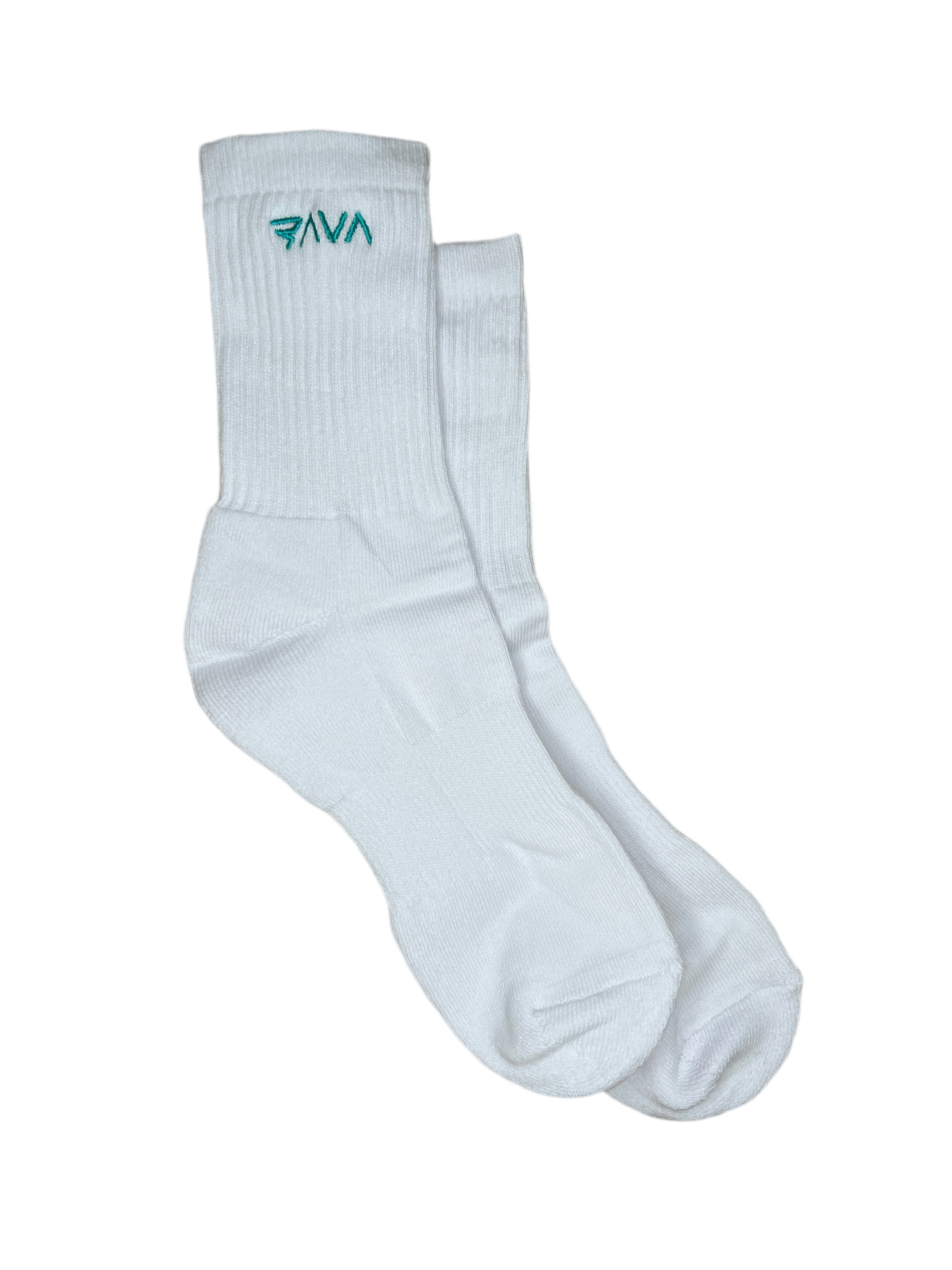 Men’s Mid Everyday Crew Sock (Embroidered in teal)