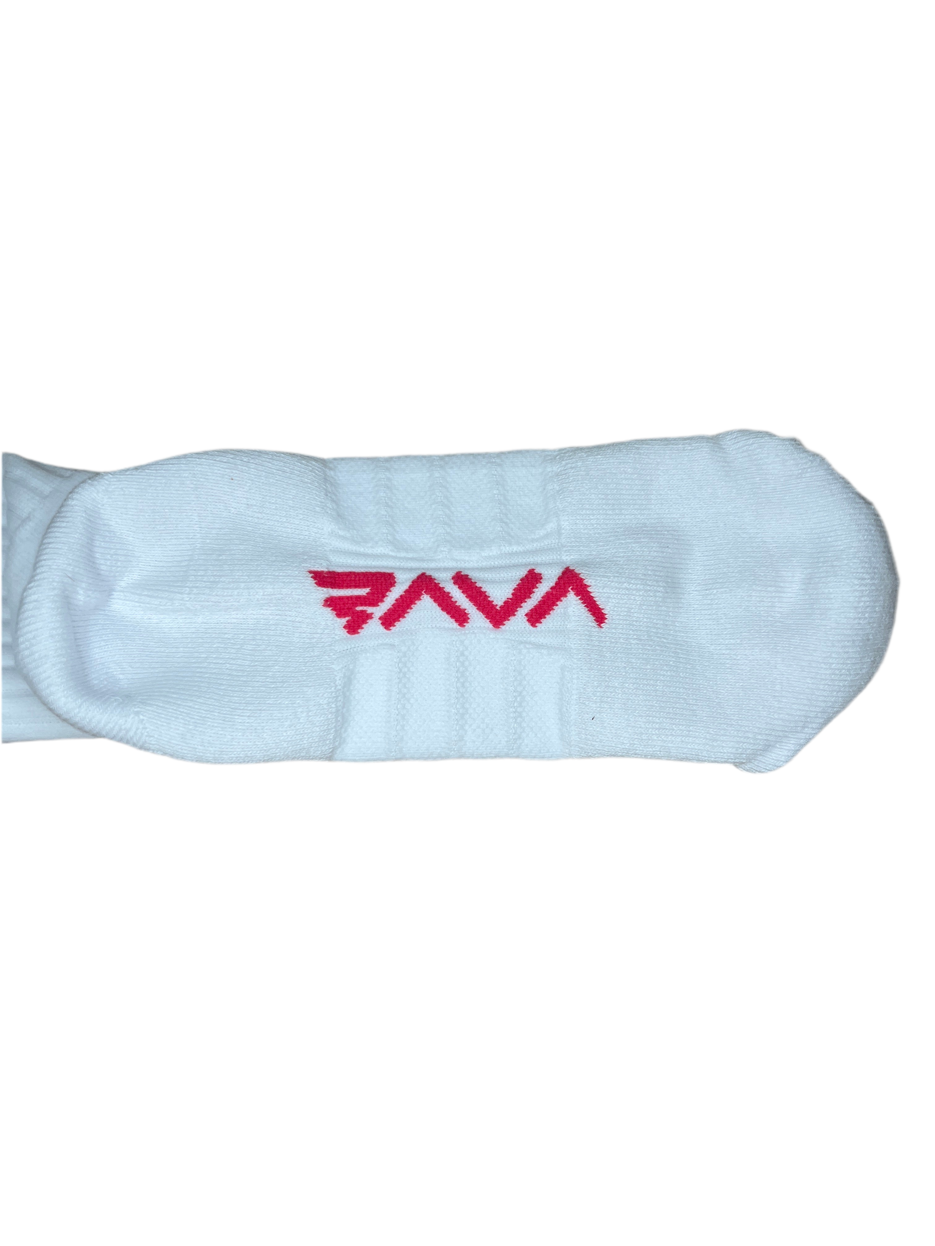 Unisex White Athletic Crew Socks