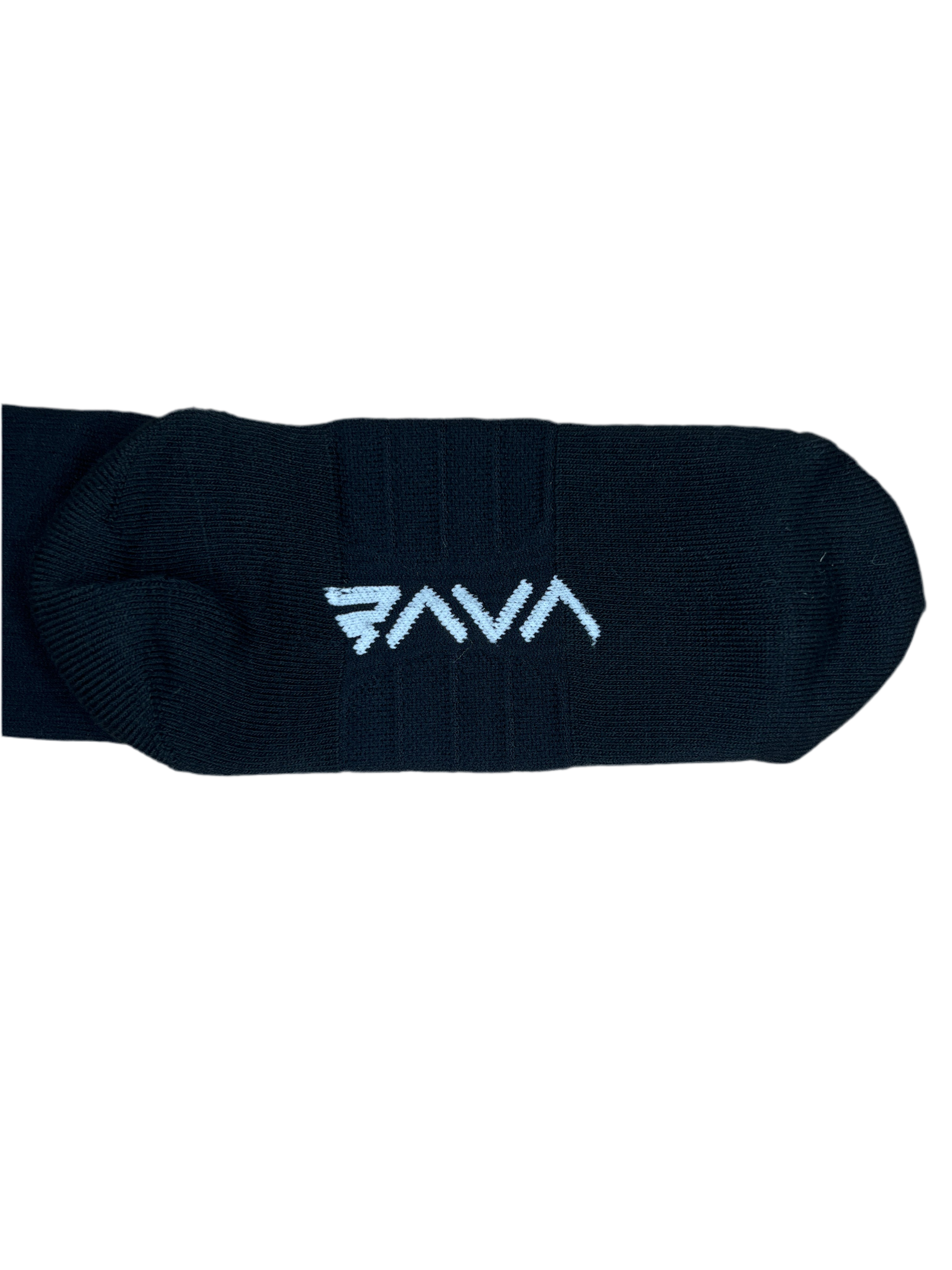 Unisex Black Athletic Crew Socks